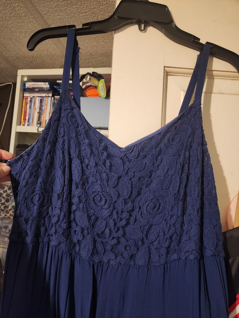 torrid Navy Blue Maxi Dress with lace size 1X - Picture 2 of 7